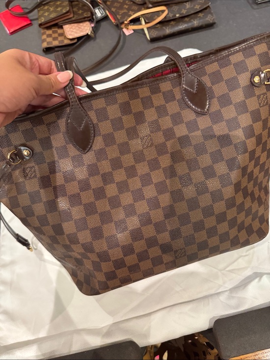 Handbags - Designer-Style Brown Check Tote Bag - Classic Brown